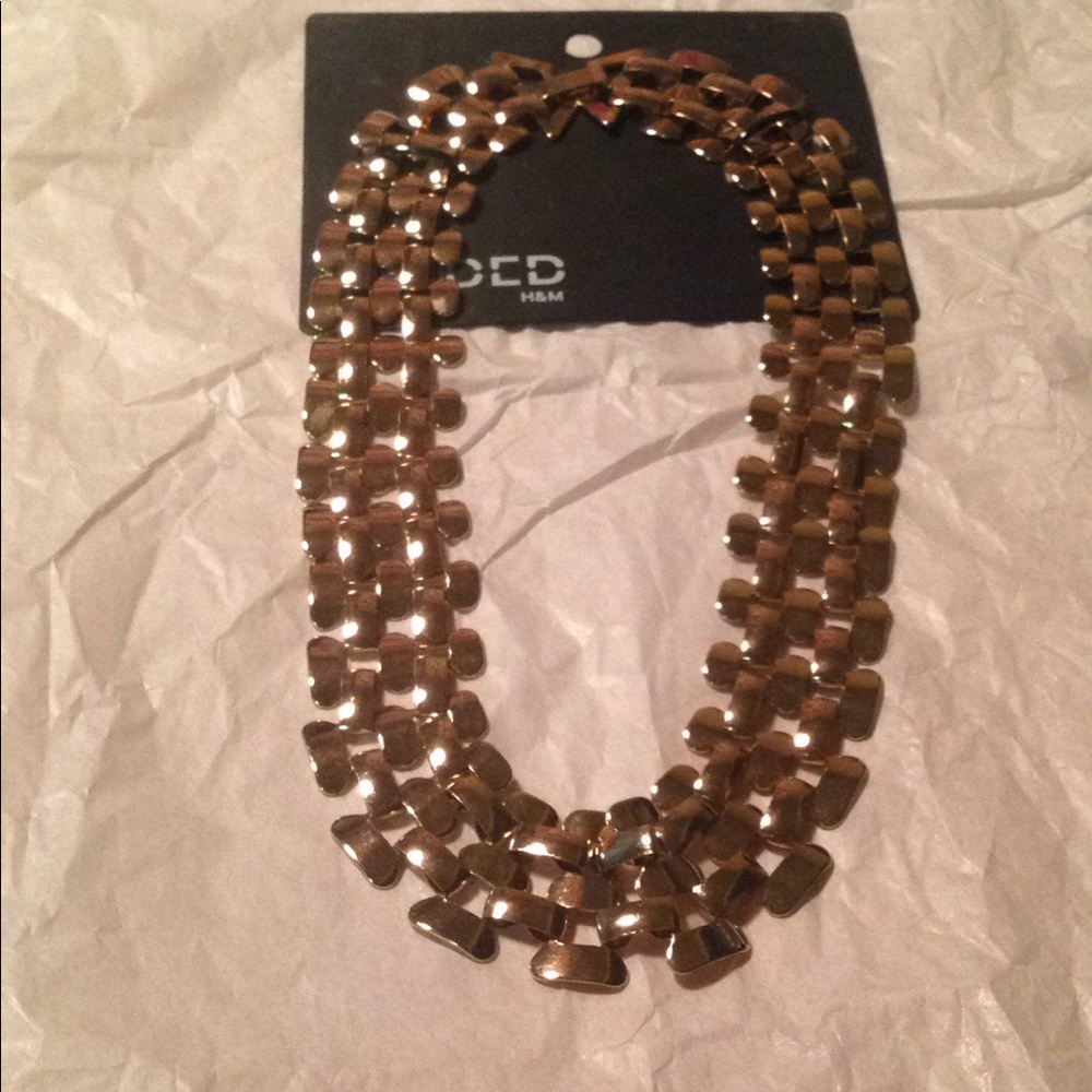 New gold necklace